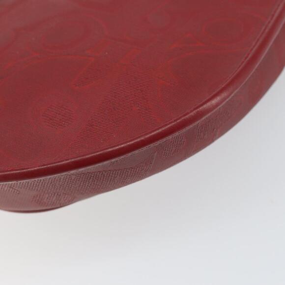 Christian Dior Trotter Canvas Shoulder Bag PVC Red Gold Auth BA9376 - Picture 15 of 16